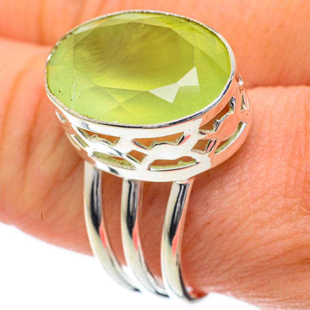 Prehnite Rings handcrafted by Ana Silver Co - RING59905