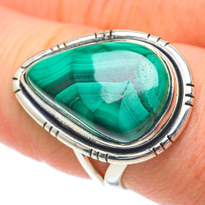Malachite Rings handcrafted by Ana Silver Co - RING59906