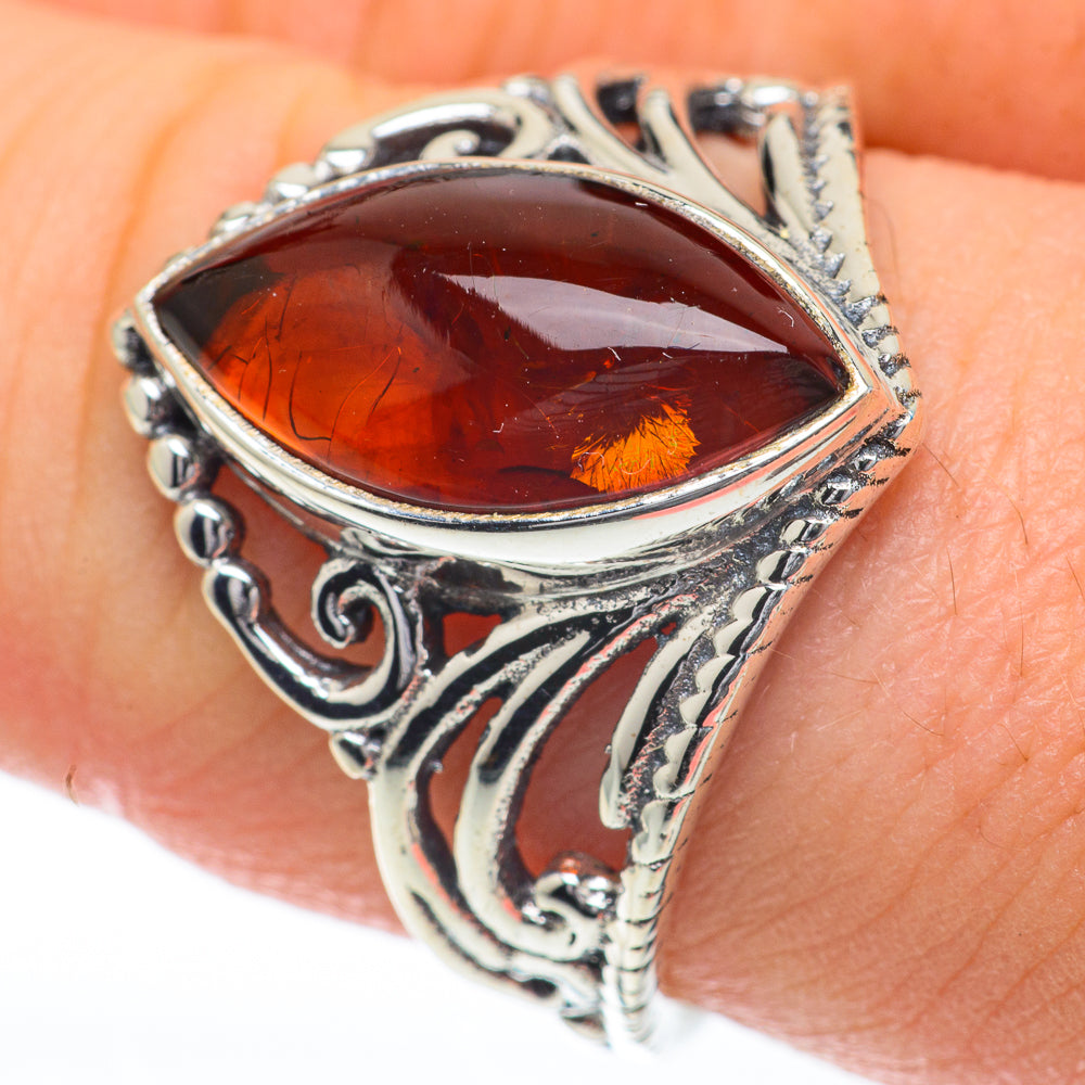 Baltic Amber Rings handcrafted by Ana Silver Co - RING59913