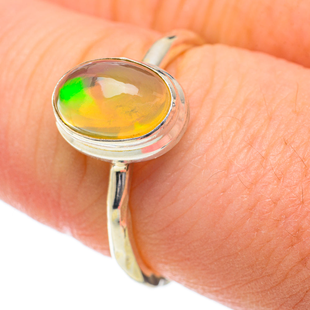 Ethiopian Opal Rings handcrafted by Ana Silver Co - RING59922