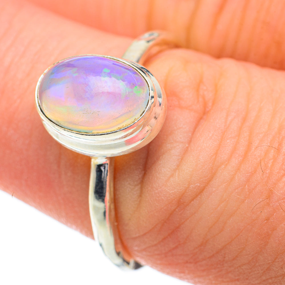 Ethiopian Opal Rings handcrafted by Ana Silver Co - RING59923