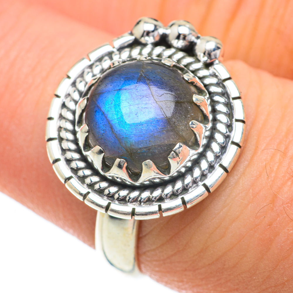 Labradorite Rings handcrafted by Ana Silver Co - RING59926