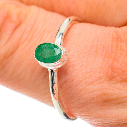 Zambian Emerald Rings handcrafted by Ana Silver Co - RING59930