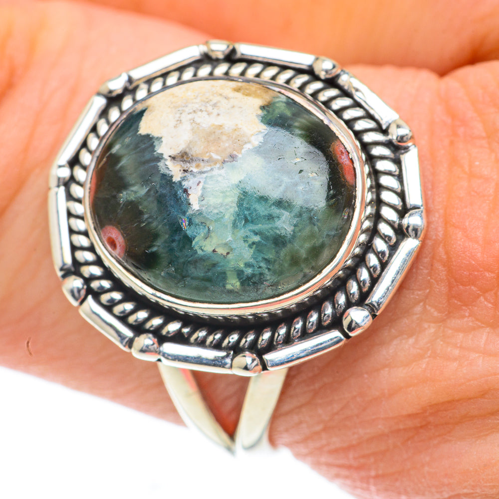 Ocean Jasper Rings handcrafted by Ana Silver Co - RING59931