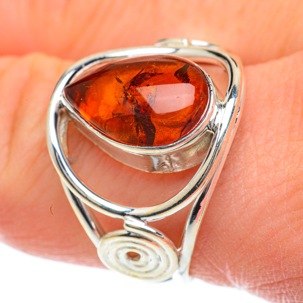 Baltic Amber Rings handcrafted by Ana Silver Co - RING59940