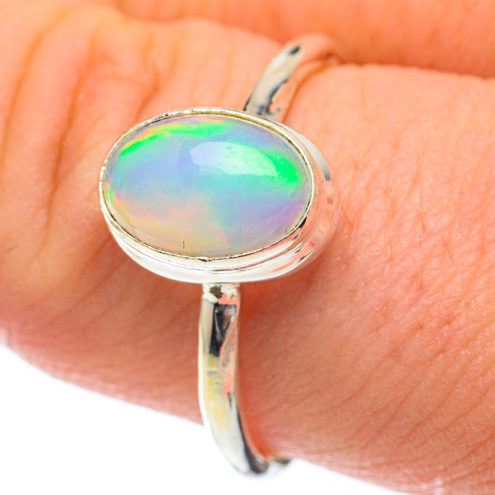 Ethiopian Opal Rings handcrafted by Ana Silver Co - RING59949