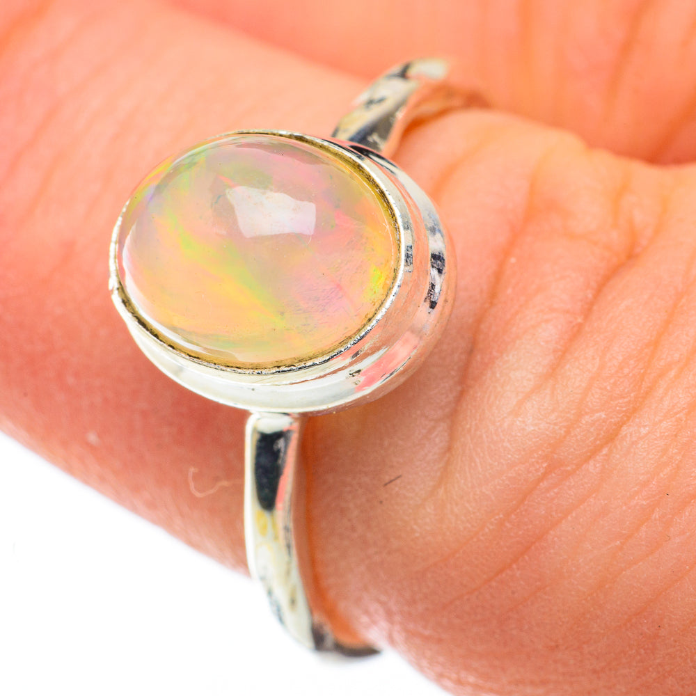 Ethiopian Opal Rings handcrafted by Ana Silver Co - RING59950