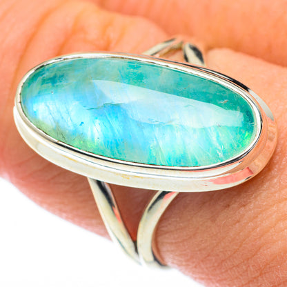 Green Moonstone Rings handcrafted by Ana Silver Co - RING59959
