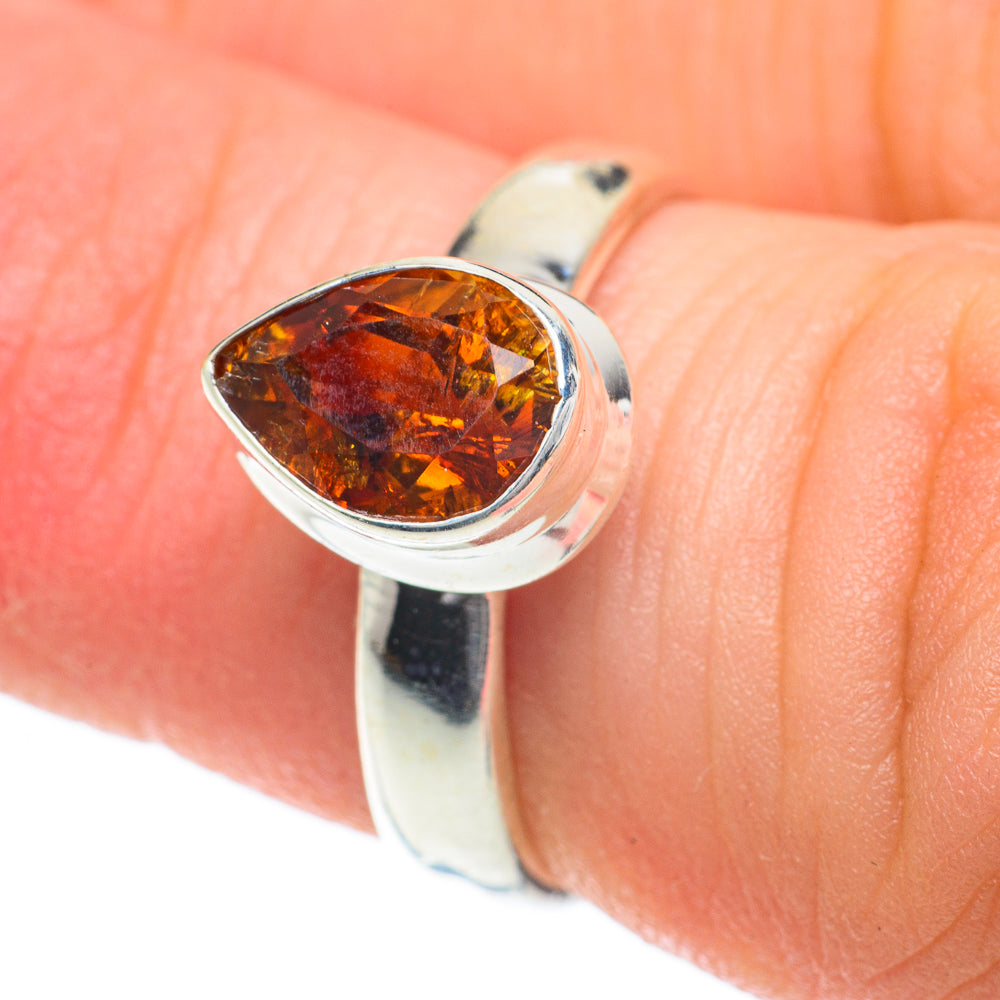 Mandarin Citrine Rings handcrafted by Ana Silver Co - RING59964