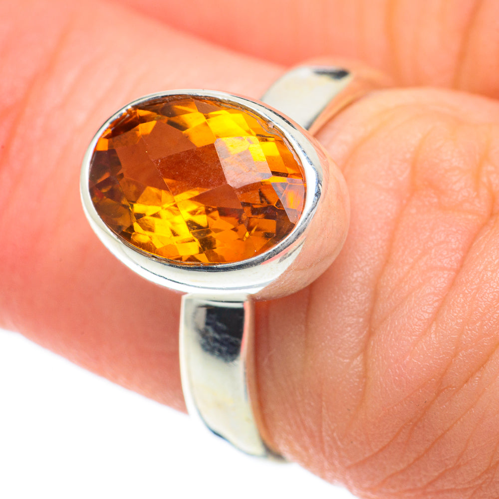 Mandarin Citrine Rings handcrafted by Ana Silver Co - RING59965