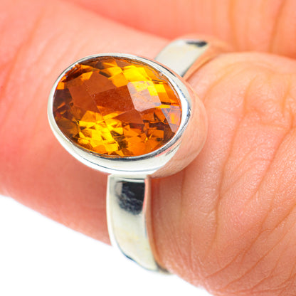 Mandarin Citrine Rings handcrafted by Ana Silver Co - RING59965