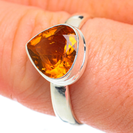 Mandarin Citrine Rings handcrafted by Ana Silver Co - RING59966