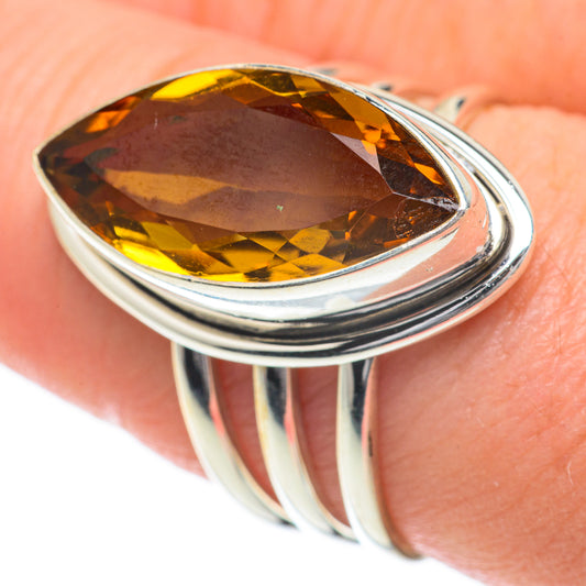 Mandarin Citrine Rings handcrafted by Ana Silver Co - RING59967