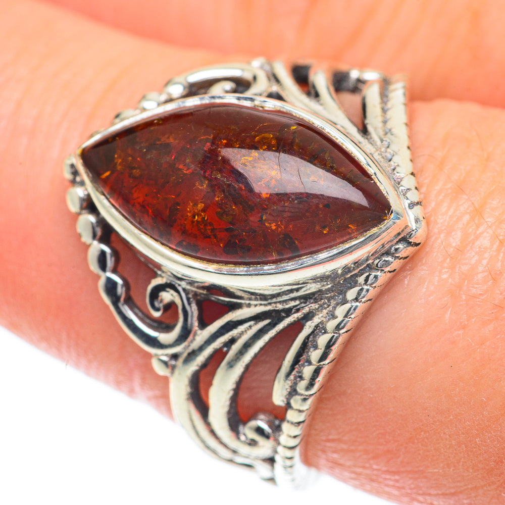Baltic Amber Rings handcrafted by Ana Silver Co - RING59968