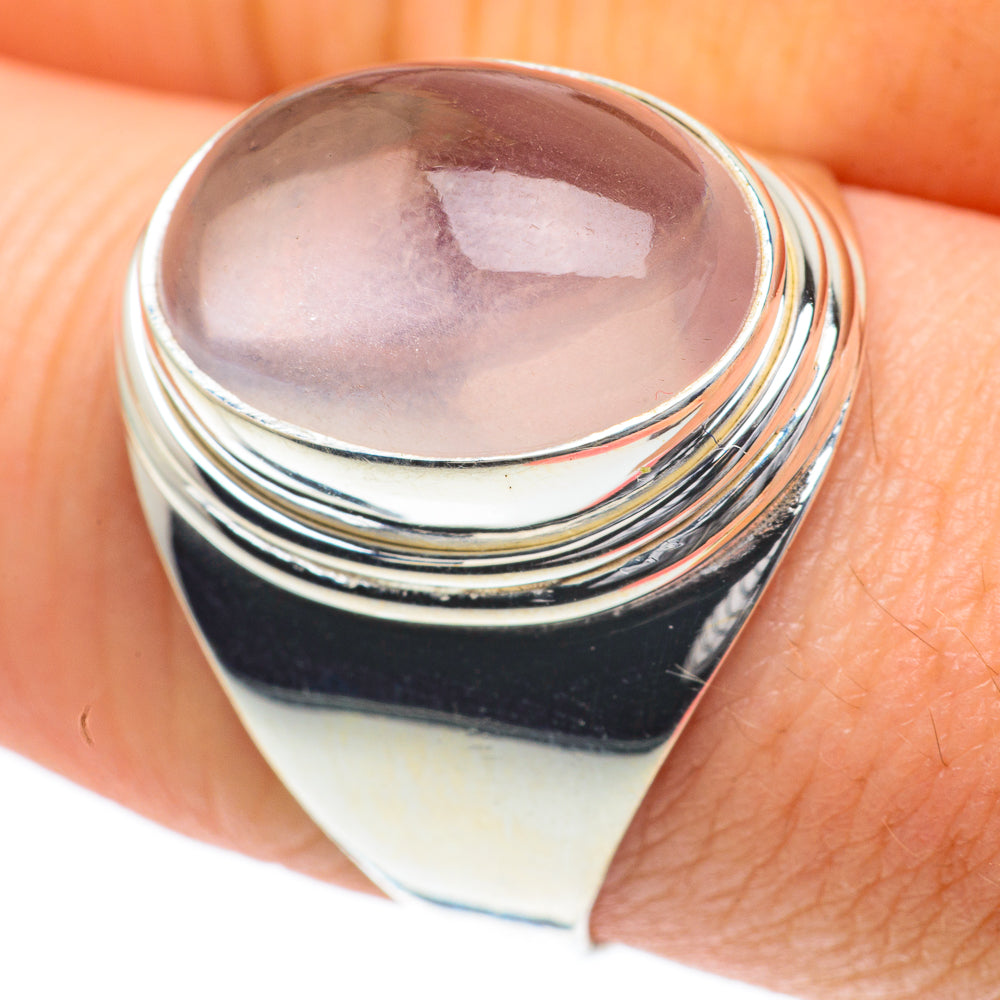 Rose Quartz Rings handcrafted by Ana Silver Co - RING59969