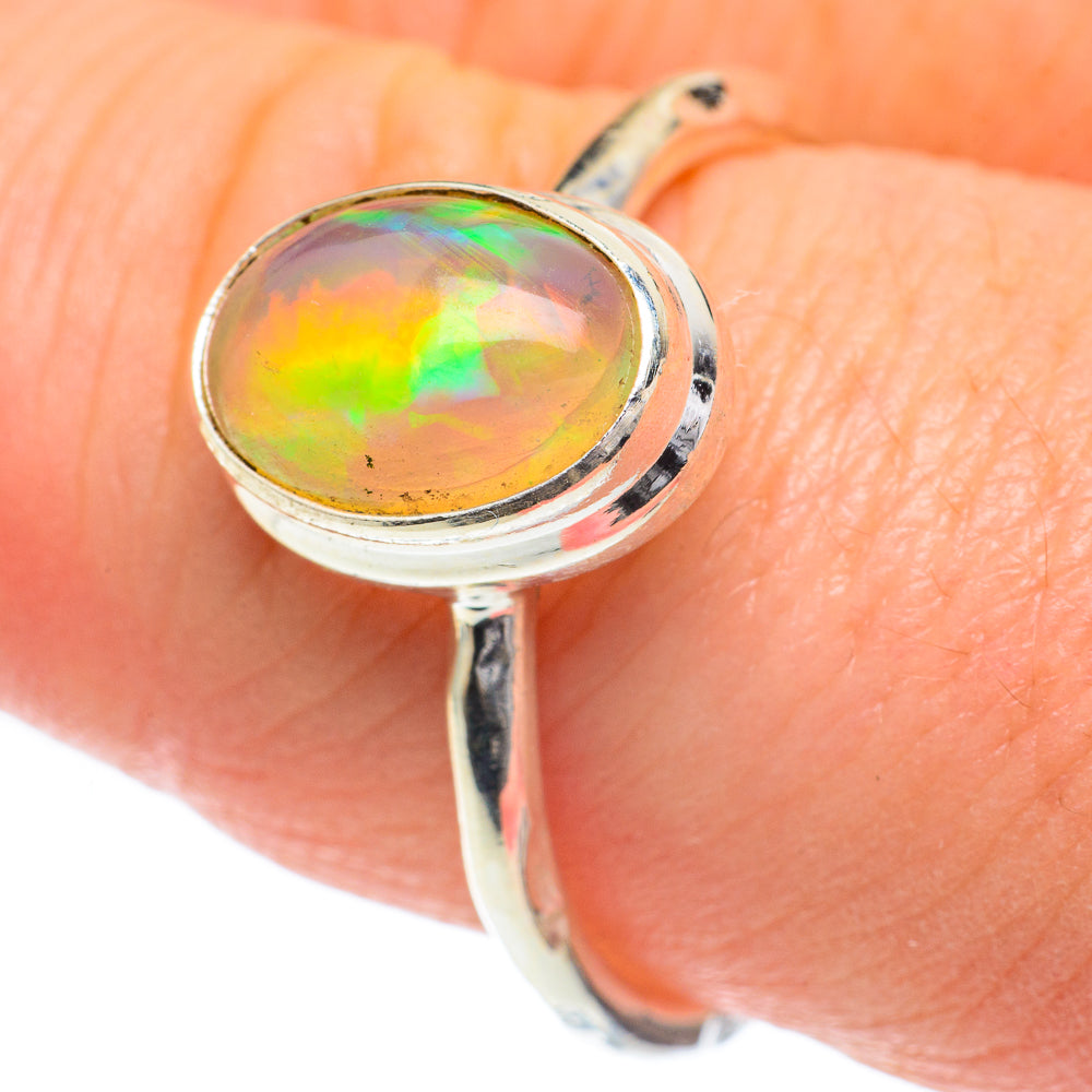 Ethiopian Opal Rings handcrafted by Ana Silver Co - RING59976