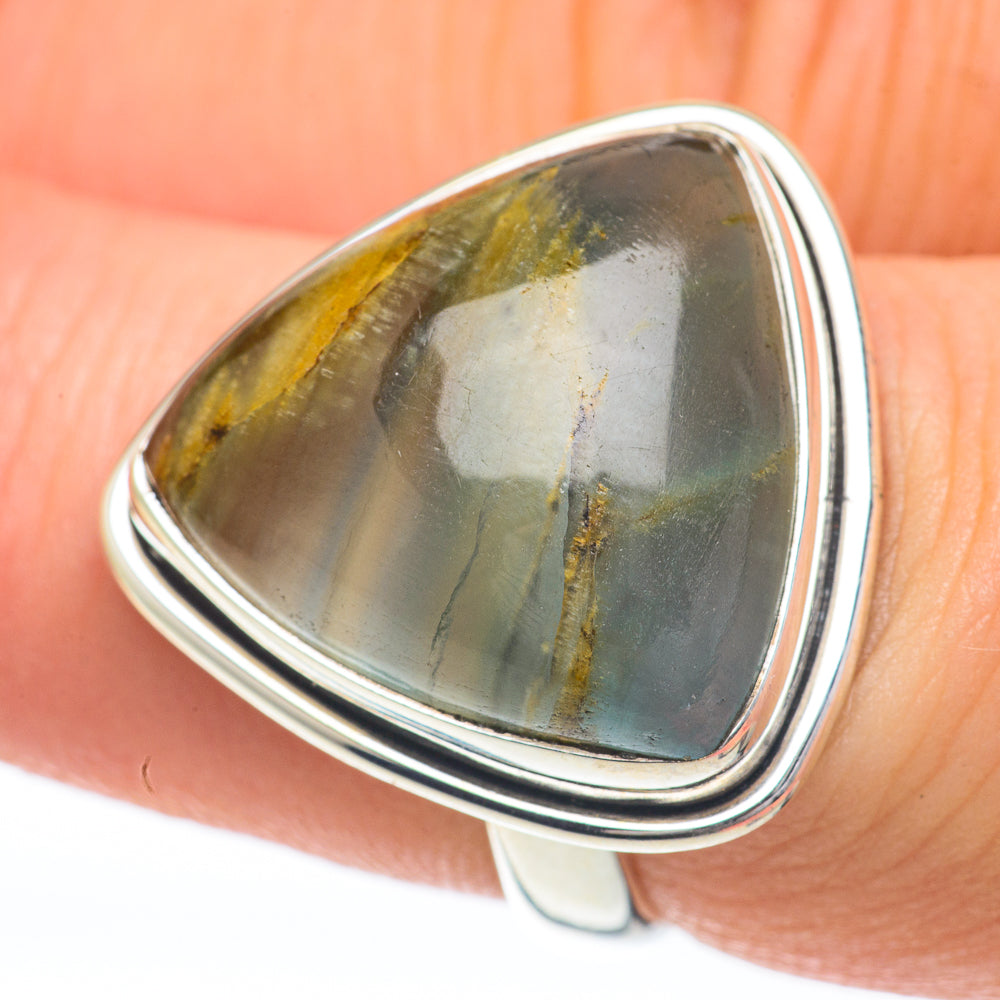 Green Fluorite Rings handcrafted by Ana Silver Co - RING59979