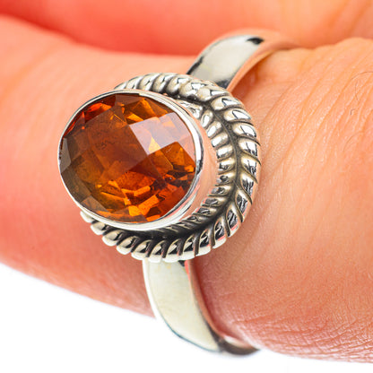 Mandarin Citrine Rings handcrafted by Ana Silver Co - RING59990