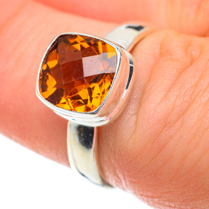 Mandarin Citrine Rings handcrafted by Ana Silver Co - RING59991