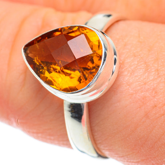 Mandarin Citrine Rings handcrafted by Ana Silver Co - RING59993