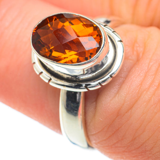 Mandarin Citrine Rings handcrafted by Ana Silver Co - RING59994