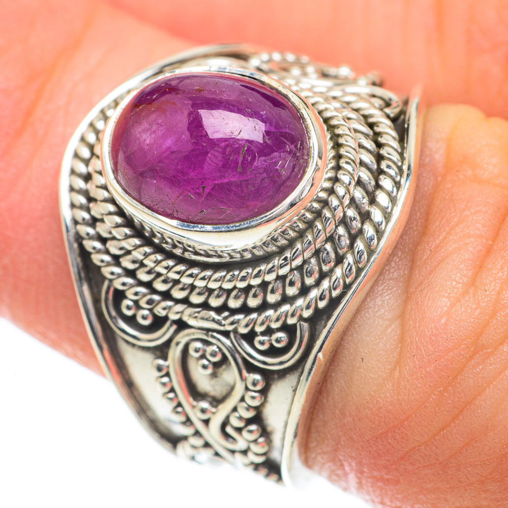 Pink Tourmaline Rings handcrafted by Ana Silver Co - RING59997