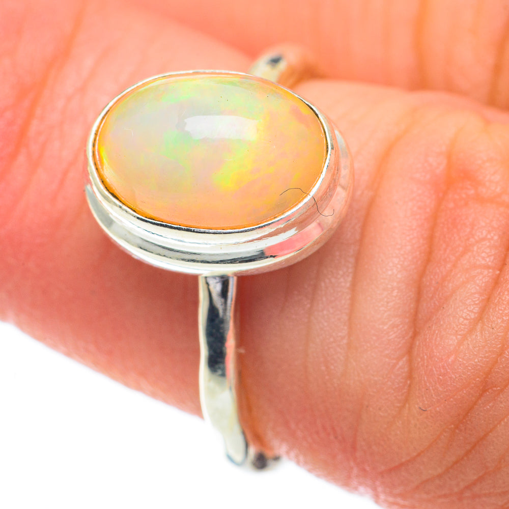 Ethiopian Opal Rings handcrafted by Ana Silver Co - RING60001