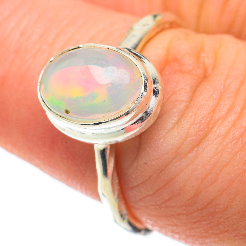 Ethiopian Opal Rings handcrafted by Ana Silver Co - RING60002