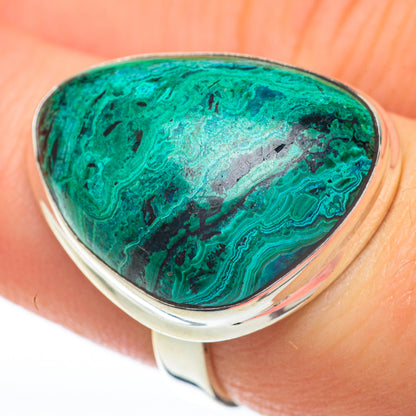 Chrysocolla Rings handcrafted by Ana Silver Co - RING60010