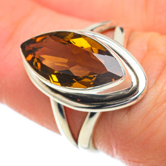 Mandarin Citrine Rings handcrafted by Ana Silver Co - RING60017