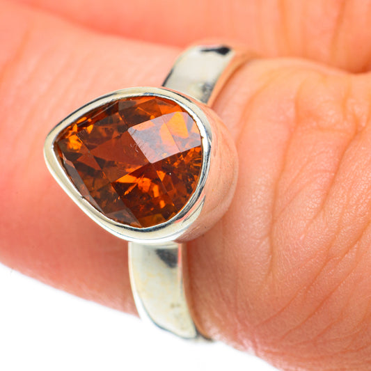 Mandarin Citrine Rings handcrafted by Ana Silver Co - RING60018