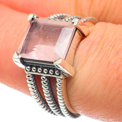 Rose Quartz Rings handcrafted by Ana Silver Co - RING60019