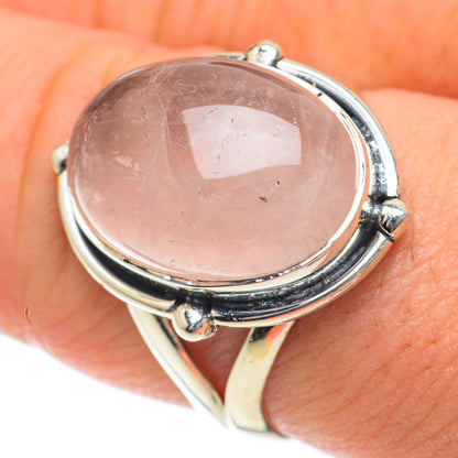 Rose Quartz Rings handcrafted by Ana Silver Co - RING60020