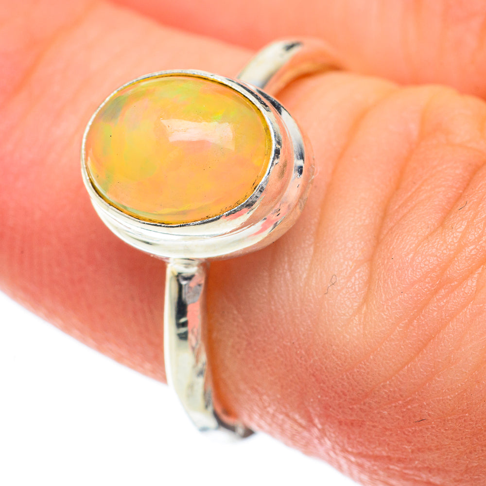 Ethiopian Opal Rings handcrafted by Ana Silver Co - RING60024