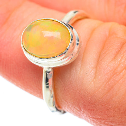 Ethiopian Opal Rings handcrafted by Ana Silver Co - RING60024