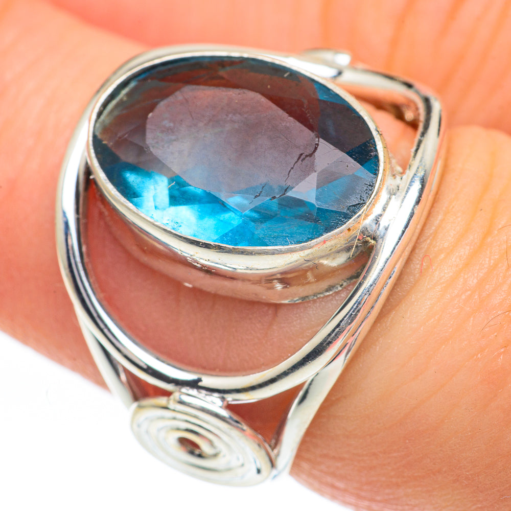Blue Quartz Rings handcrafted by Ana Silver Co - RING60030