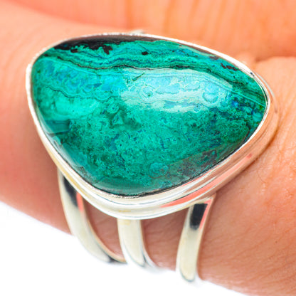 Chrysocolla Rings handcrafted by Ana Silver Co - RING60034