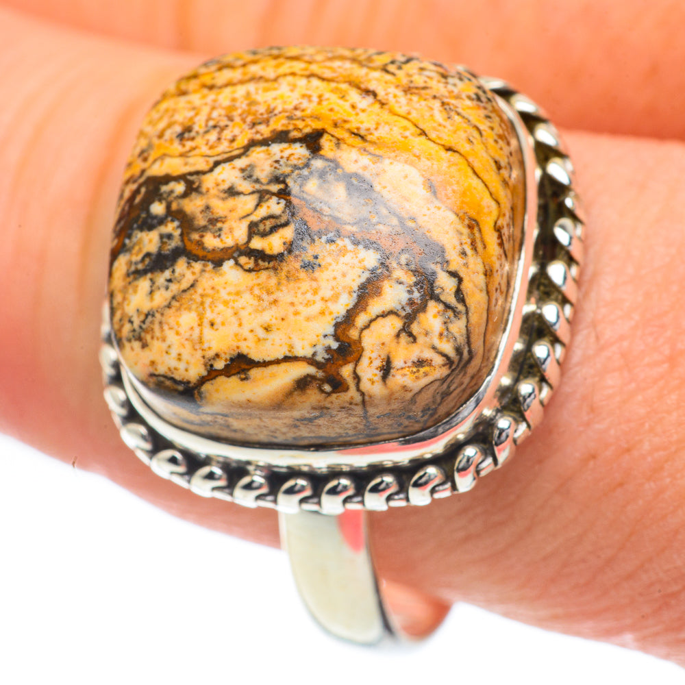 Picture Jasper Rings handcrafted by Ana Silver Co - RING60038