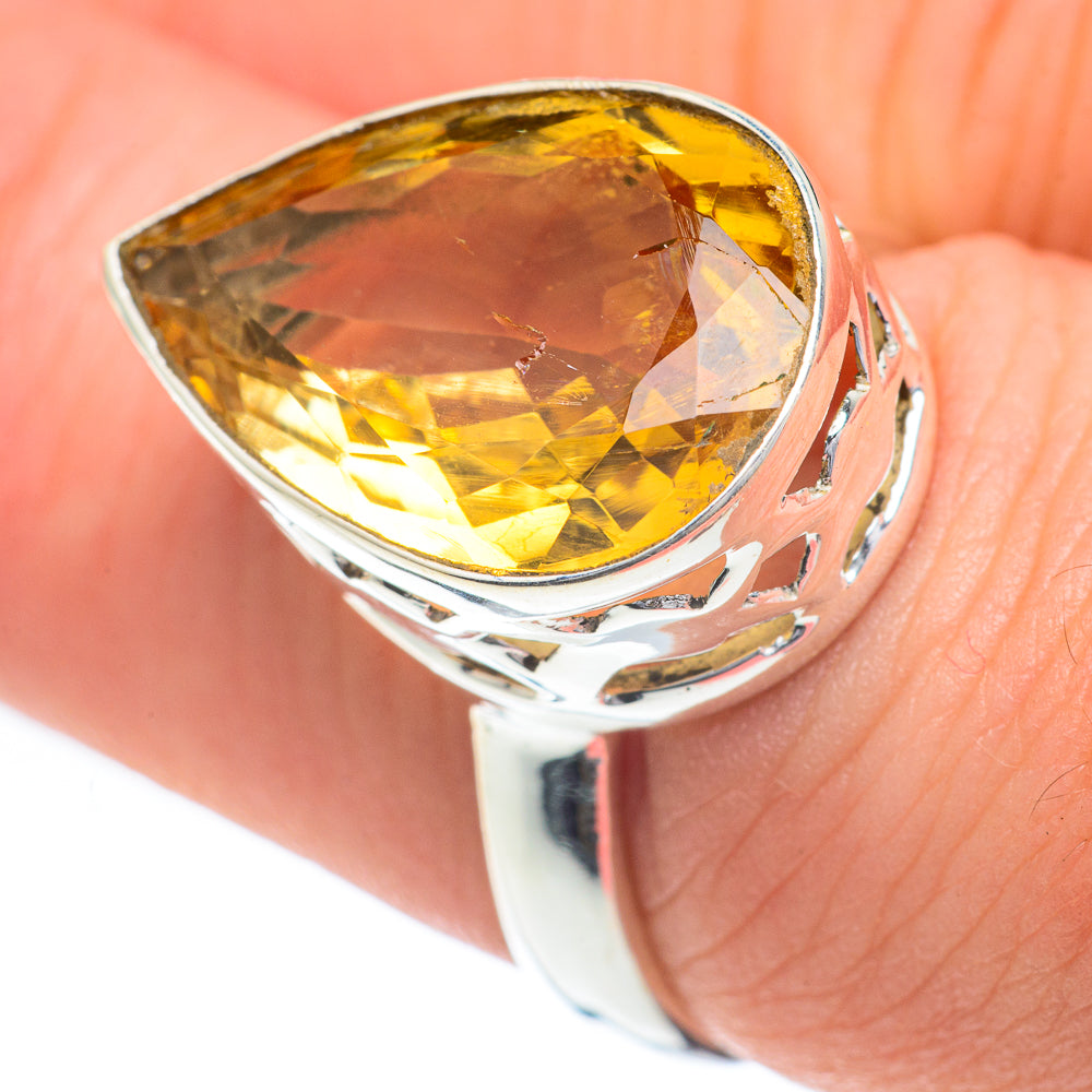 Mandarin Citrine Rings handcrafted by Ana Silver Co - RING60040
