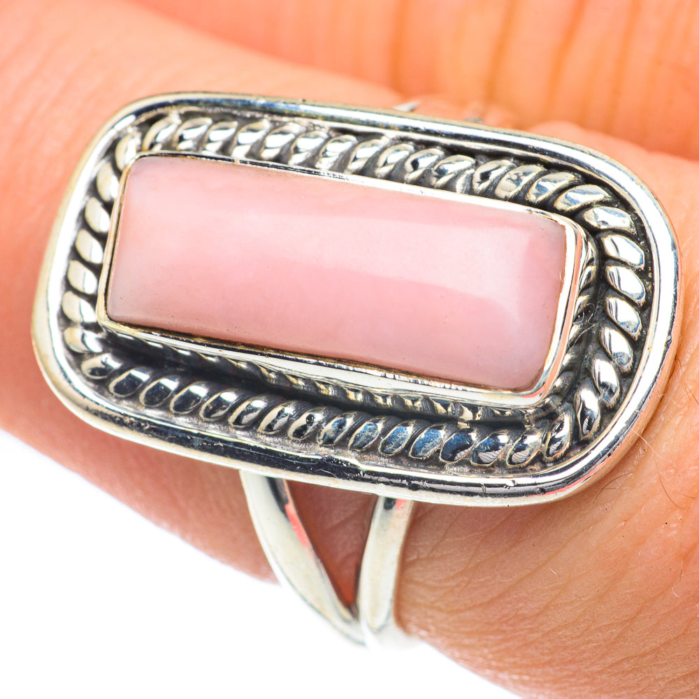 Pink Opal Rings handcrafted by Ana Silver Co - RING60046