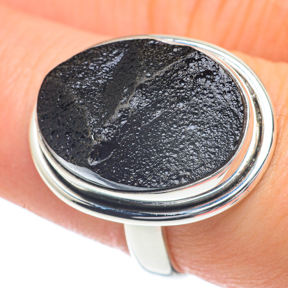 Tektite Rings handcrafted by Ana Silver Co - RING60051