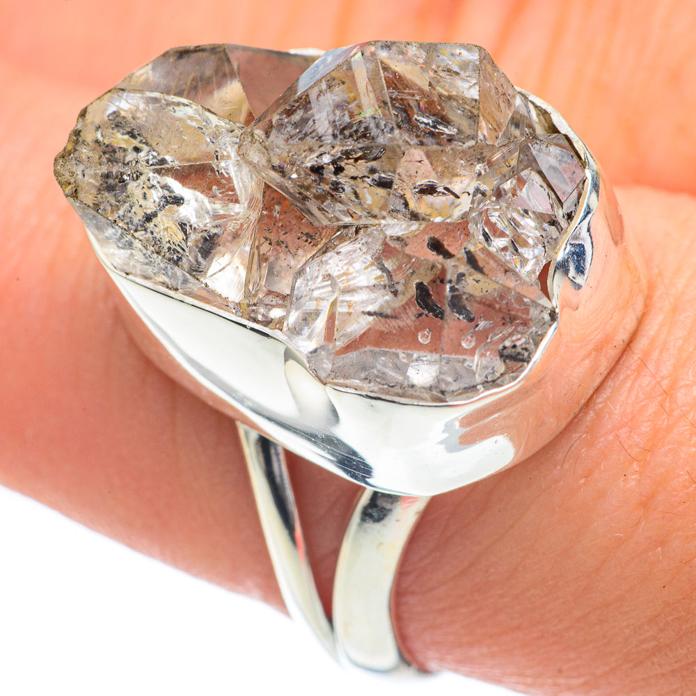 Herkimer Diamond Rings handcrafted by Ana Silver Co - RING60054