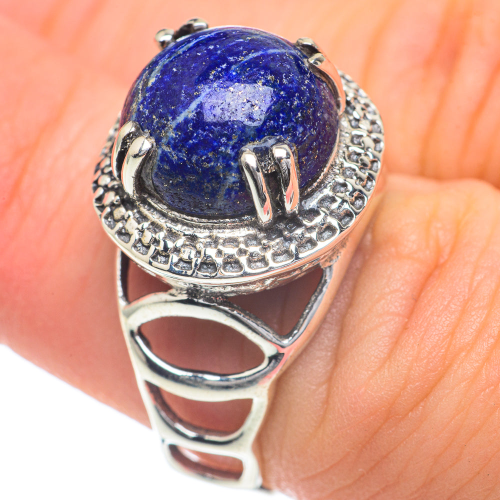Lapis Lazuli Rings handcrafted by Ana Silver Co - RING60058