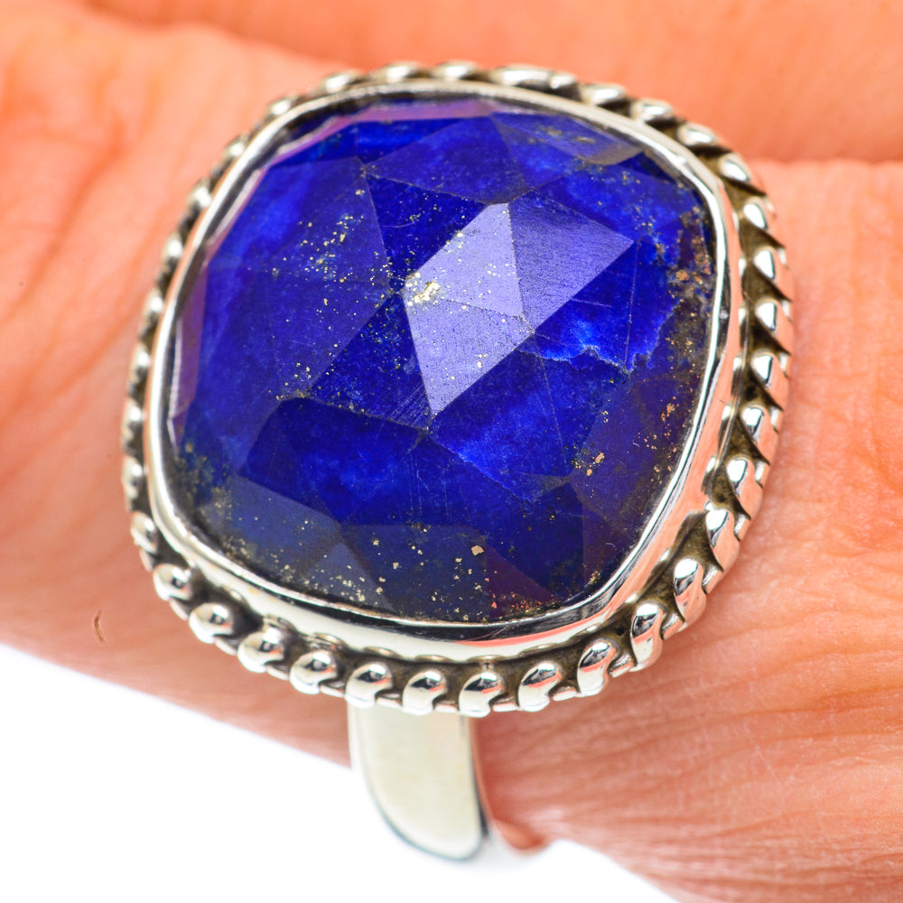 Lapis Lazuli Rings handcrafted by Ana Silver Co - RING60061