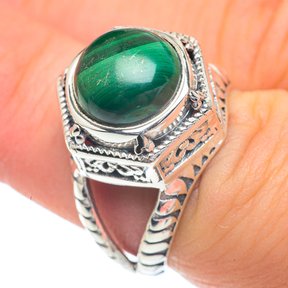 Malachite Rings handcrafted by Ana Silver Co - RING60063