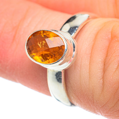 Mandarin Citrine Rings handcrafted by Ana Silver Co - RING60070