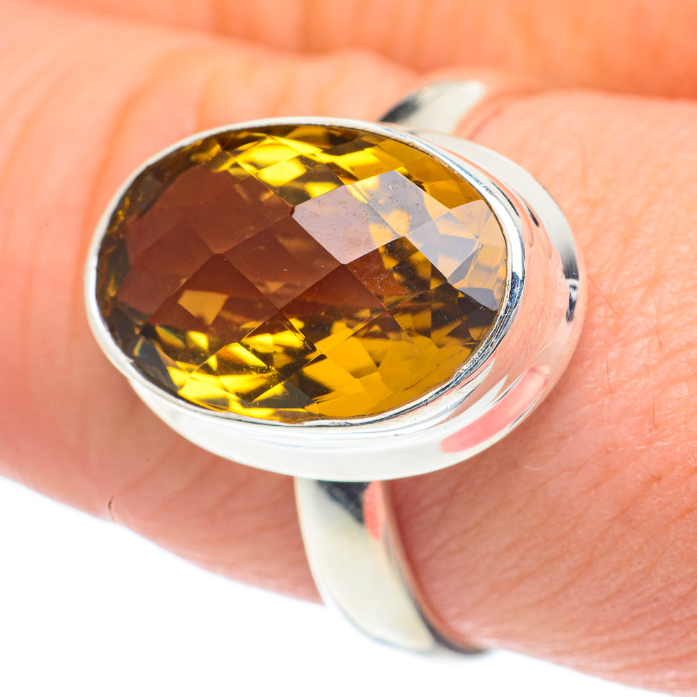 Mandarin Citrine Rings handcrafted by Ana Silver Co - RING60073