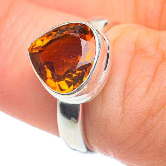 Mandarin Citrine Rings handcrafted by Ana Silver Co - RING60074
