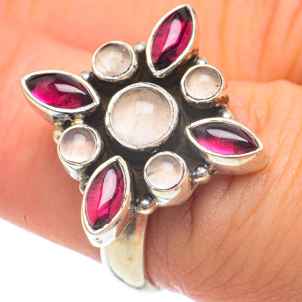 Rose Quartz Rings handcrafted by Ana Silver Co - RING60076