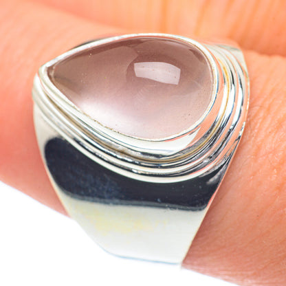 Rose Quartz Rings handcrafted by Ana Silver Co - RING60077